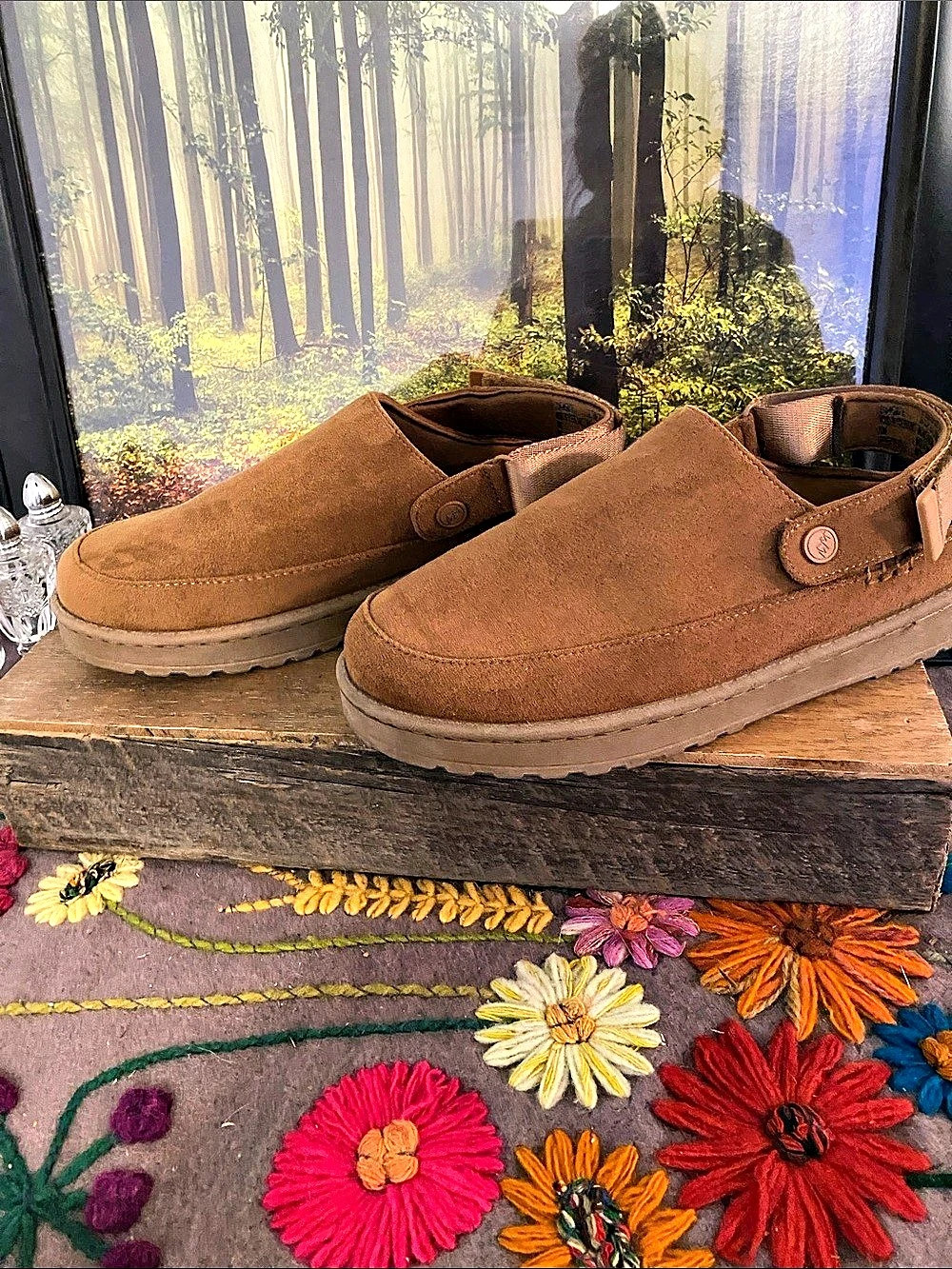 White Mountain Icebound Slingback Clog Brown Sneakers